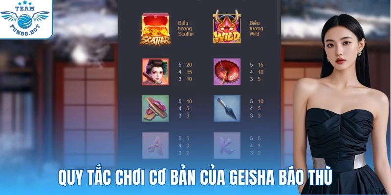 Quy tắc cơ bản áp dụng trong Geisha báo thù